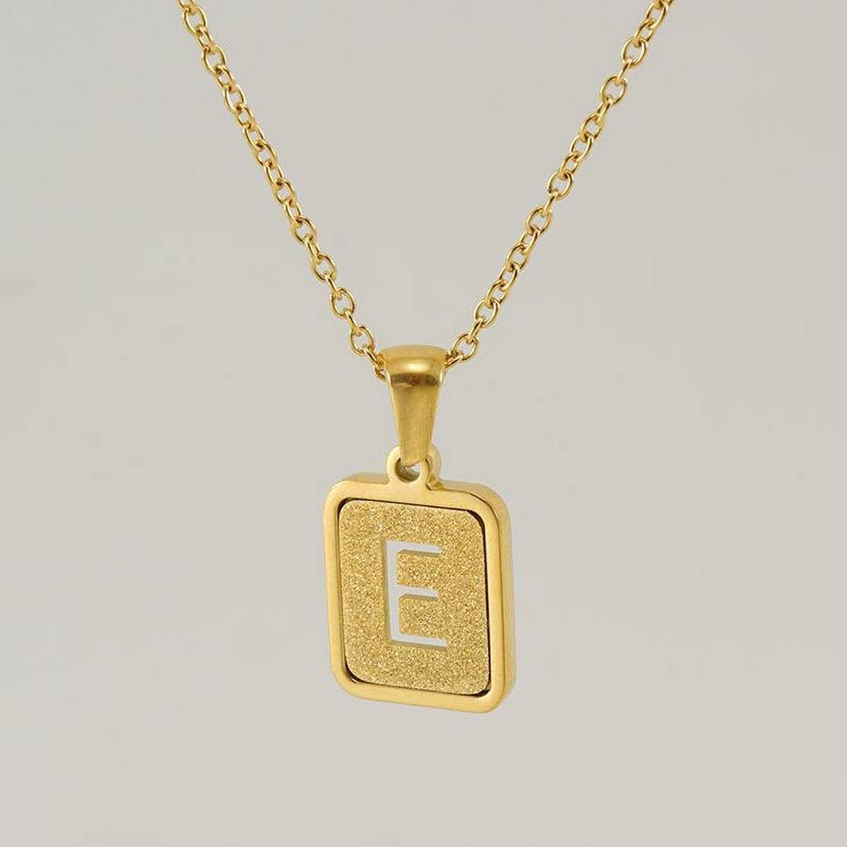 FASHION 26LETTER STAINLESS STEEL PENDANT NECKLACE_CWAJE0678