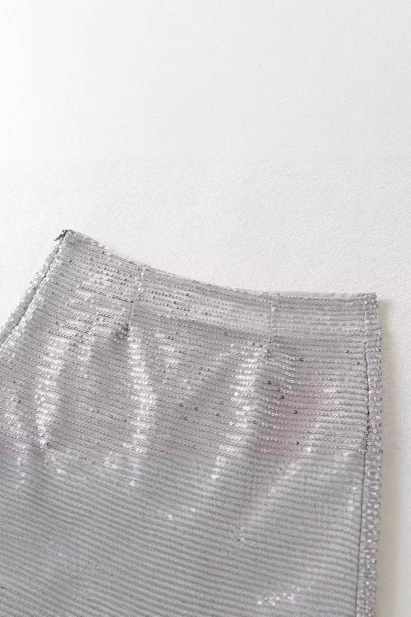 CWBMS0452_SEXY SEQUIN BODYCON SKIRT WITH SIDE SLIT