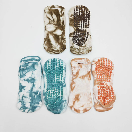 WOMEN YOGA ANTI-SLIP TIE-DYED SPORTS SOCKS