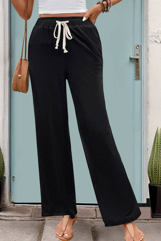 CWBLP1767_NEW SUMMER HIGH WAIST STRAIGHT CASUAL PANTS