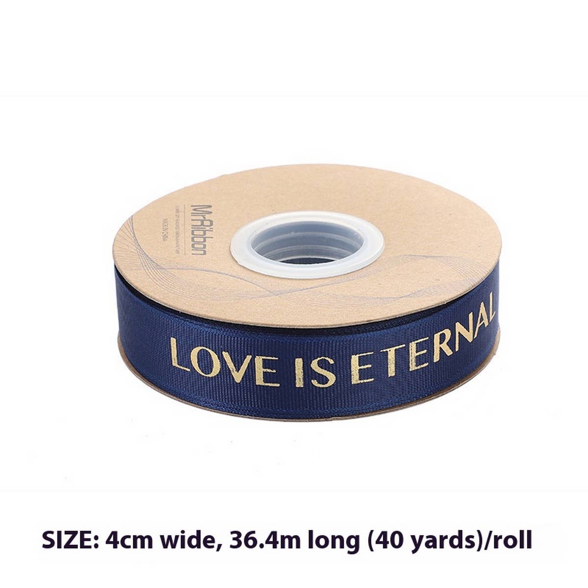 GOLD STAMPED THREADED RIBBON DIY BOW RIBBON