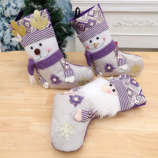 CWMM9475_CHRISTMAS CREATIVE DECORATED SOCKS GIFT BAG