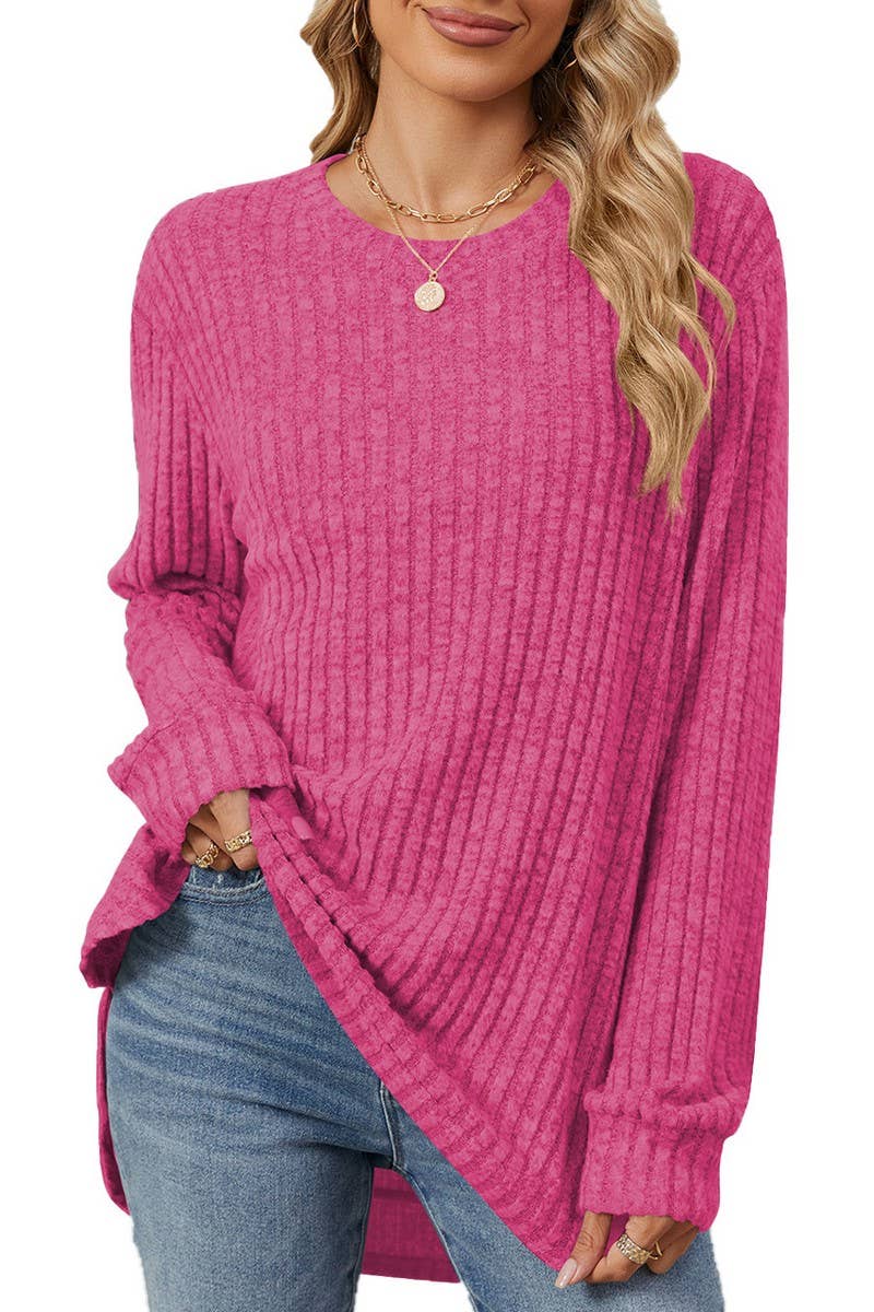 CWTBLL3744_AUTUMN AND WINTER COLLAR CASUAL TOPS