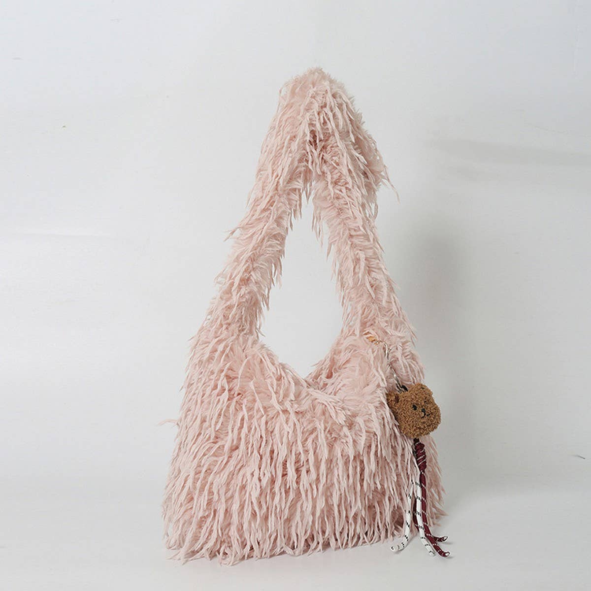 Plush Fur Tote Bag Women Large Fluffy Handbag_CUAB00573