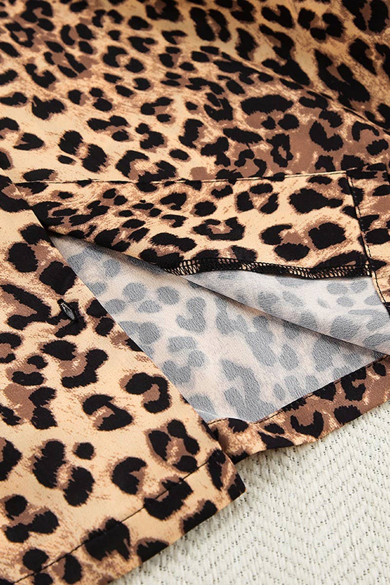 CWSPJ0094_LEOPARD PRINT LONG SLEEVE PANTS PAJAMA SET