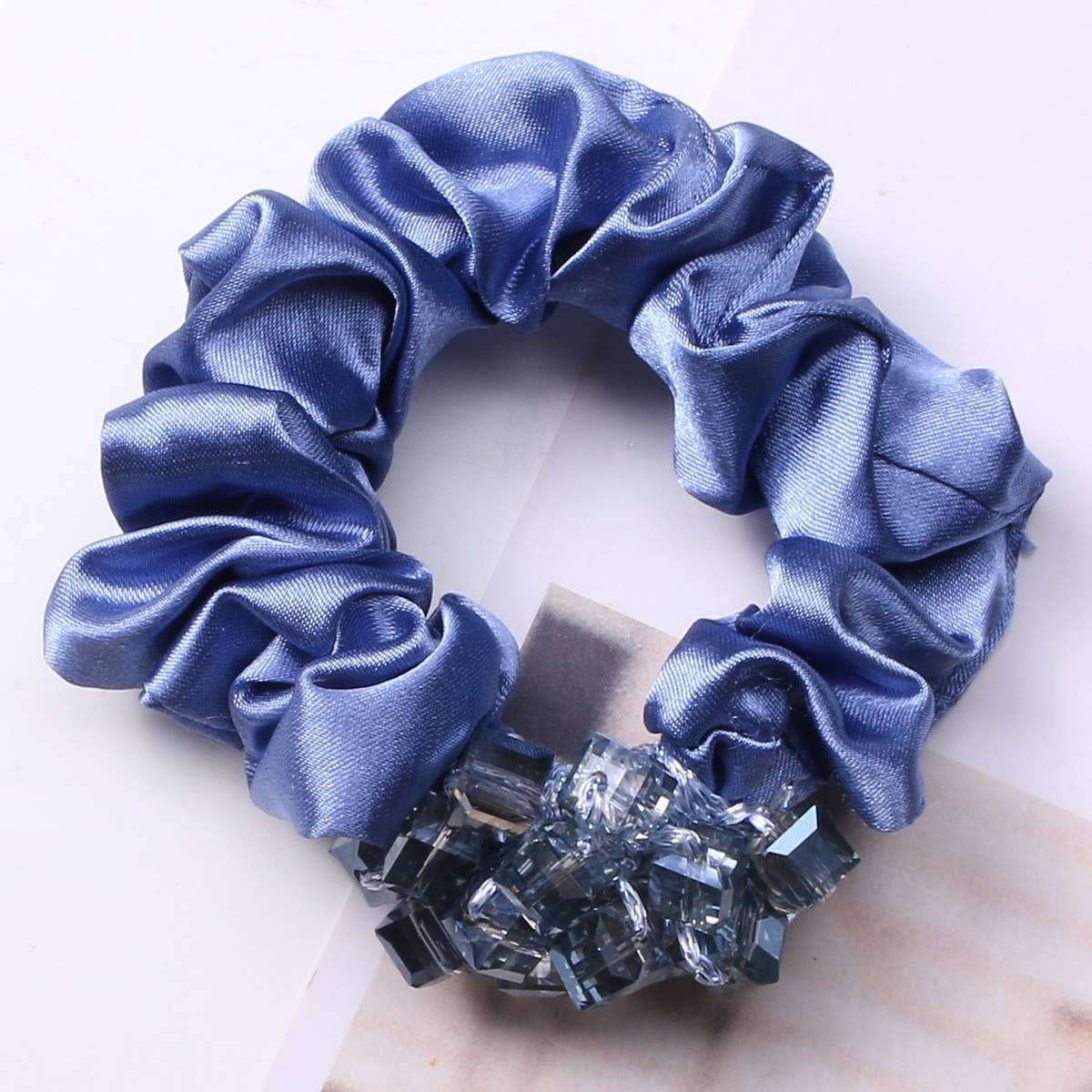 Elegant Crystal Scrunchie Fashion Hair Tie