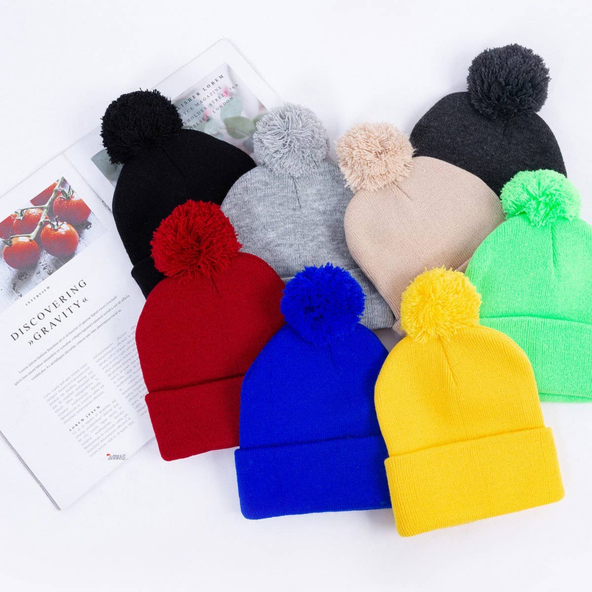 CWAH04347_KIDS SOLID COLOR KNIT BEANIE HAT