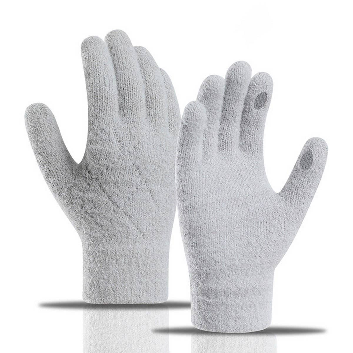 CWAG00579_WOMEN WINTER KNIT TOUCHSCREEN WARM GLOVES
