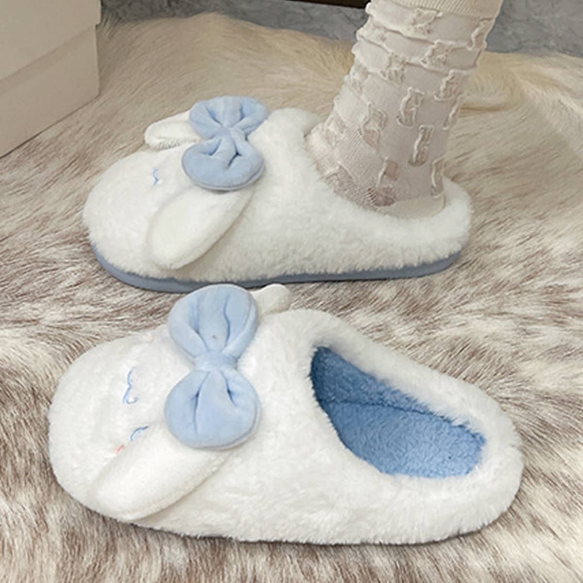 WEAR CARTOON WARM COTTON SLIPPERS AT HOME