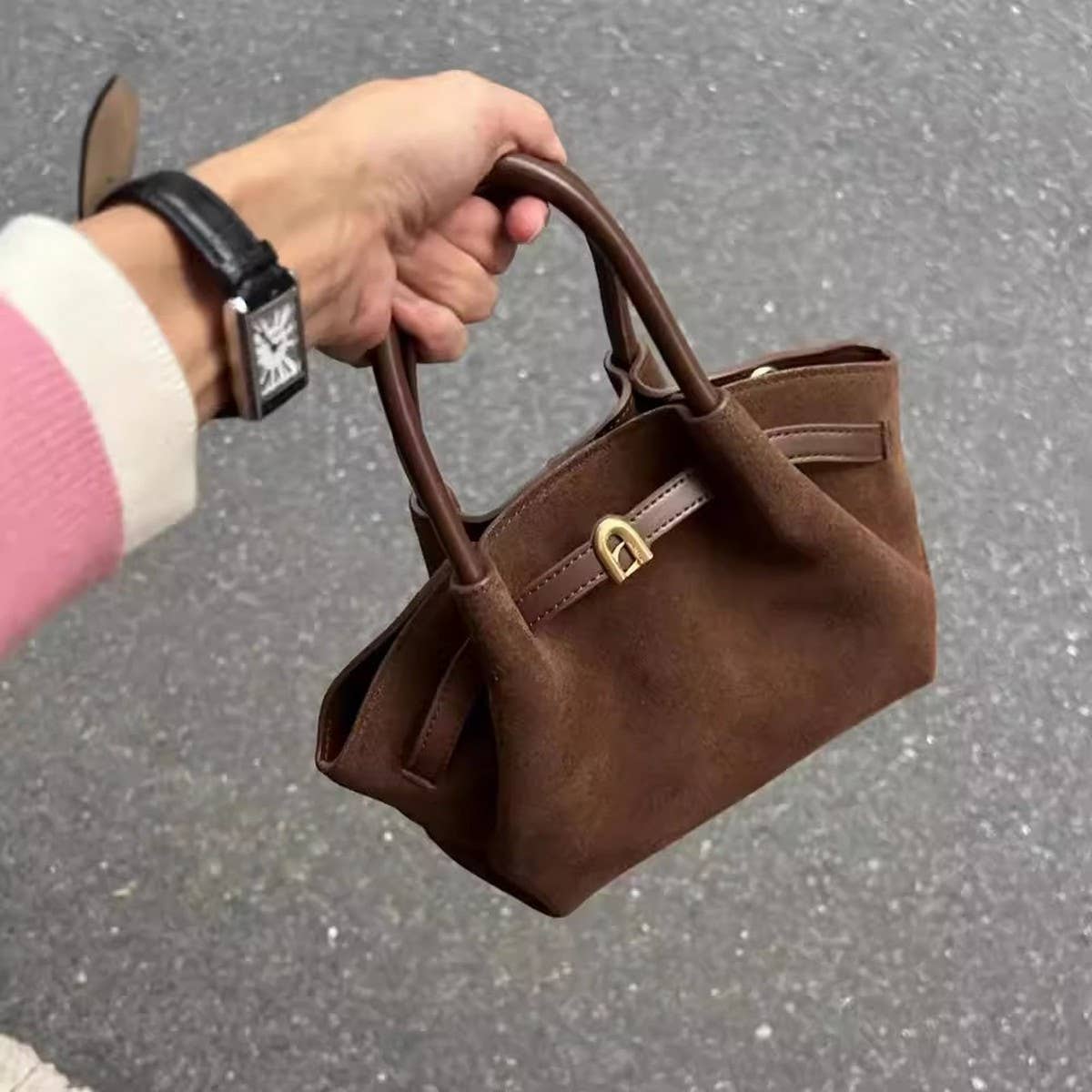 FROSTED BAG LARGE CAPACITY CROSSBODY SHOULDER BAG_CWAB4119