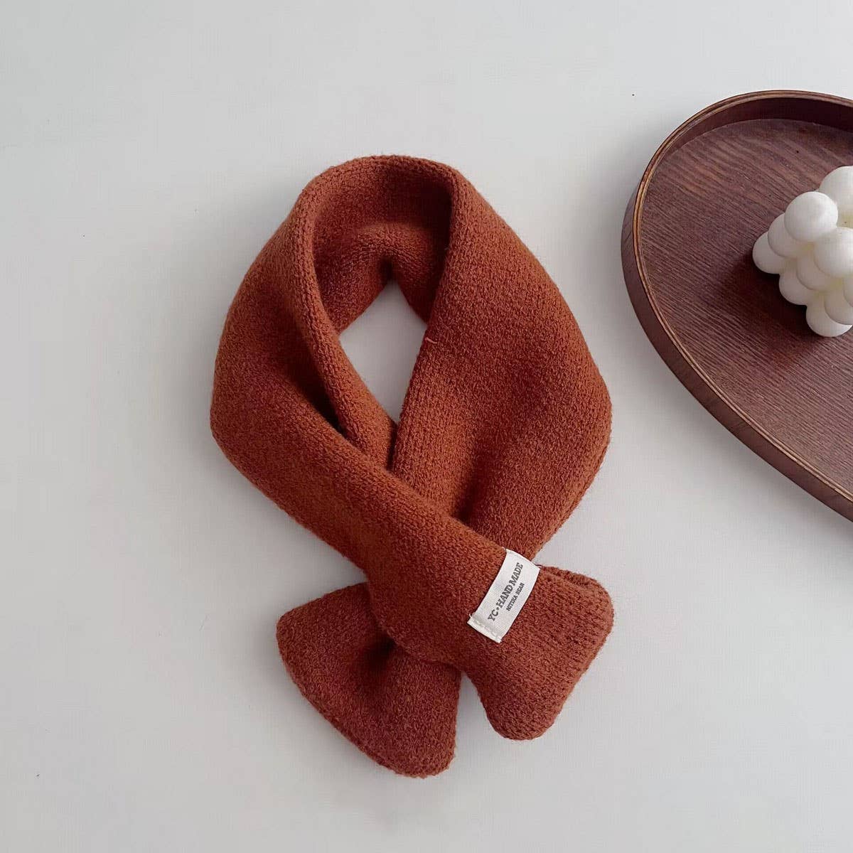 Kids Knit Scarf ? Soft Warm Cross Neck Warmer