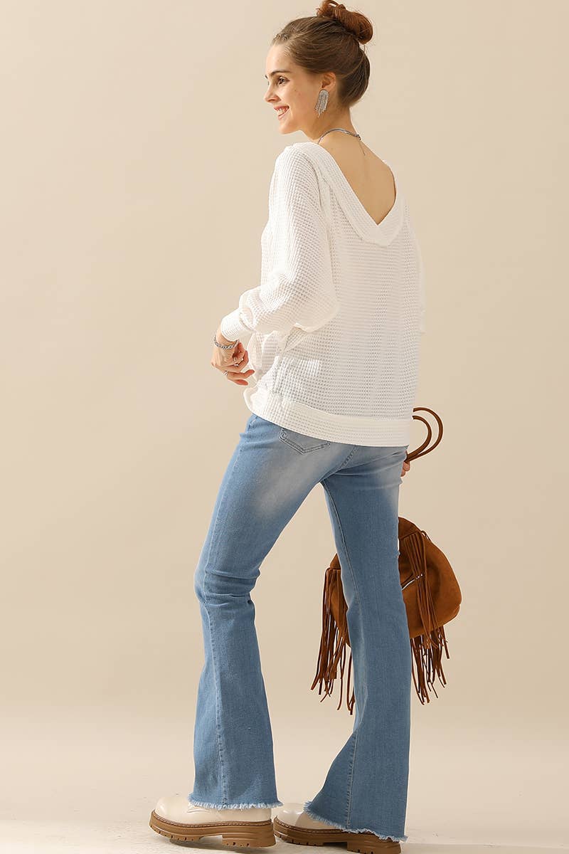 CWTTL1498_BOAT NECK POCKETED PULLOVER SWEATER KNIT TOP