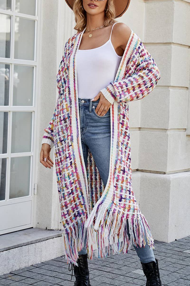 CWOCAL0506_Long Sleeve Casual Open Front Cardigan Sweater