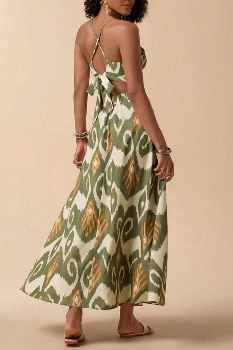 CWSTB2012_ELEGANT FLORAL CAMI TOP & SPLIT SKIRT SET