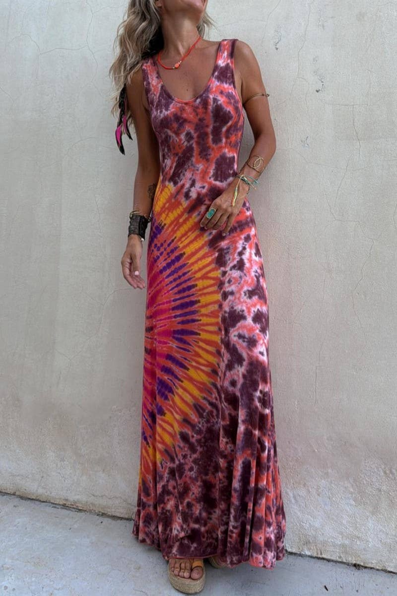 CWDMD6479_SLEEVELESS PRINTED A-LINE MAXI DRESS