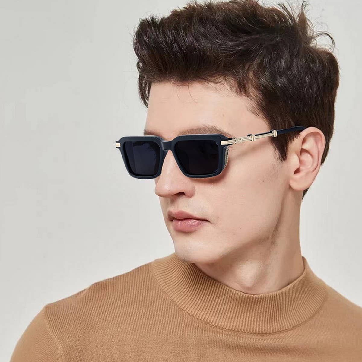VINTAGE SQUARE FRAME STEAMPUNK SUNGLASSES