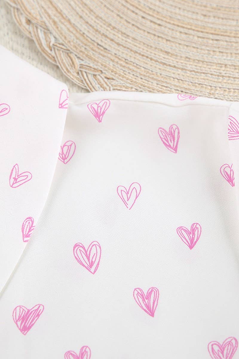 CWSPJ0062_PRINTED SHORT SLEEVED SHIRT SHORTS PAJAMAS SET