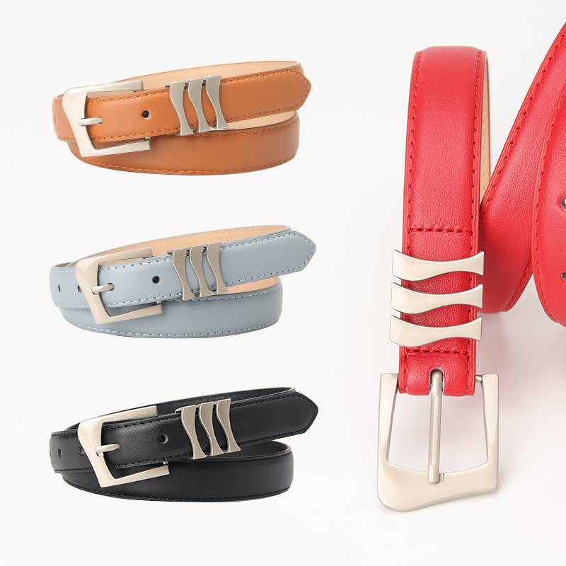Fashionable retro simple high-end women's belt
