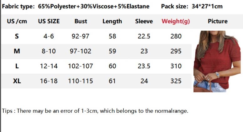 CWOSWS0128_CREW NECK HOLLOW KNIT CROCHET SHORT SLEEVE TOP