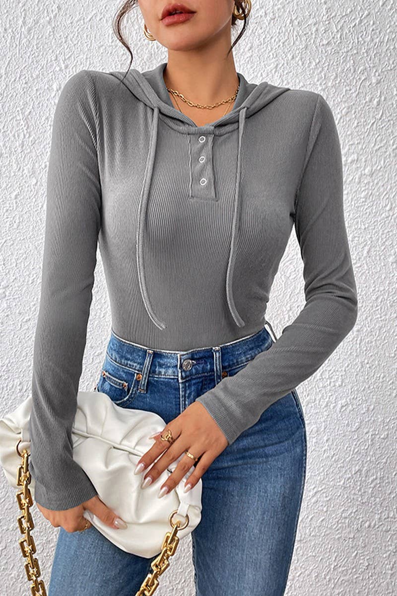 CWSBSL0132_SOLID COLOR SLIM FIT FASHION HOODED JUMPSUIT