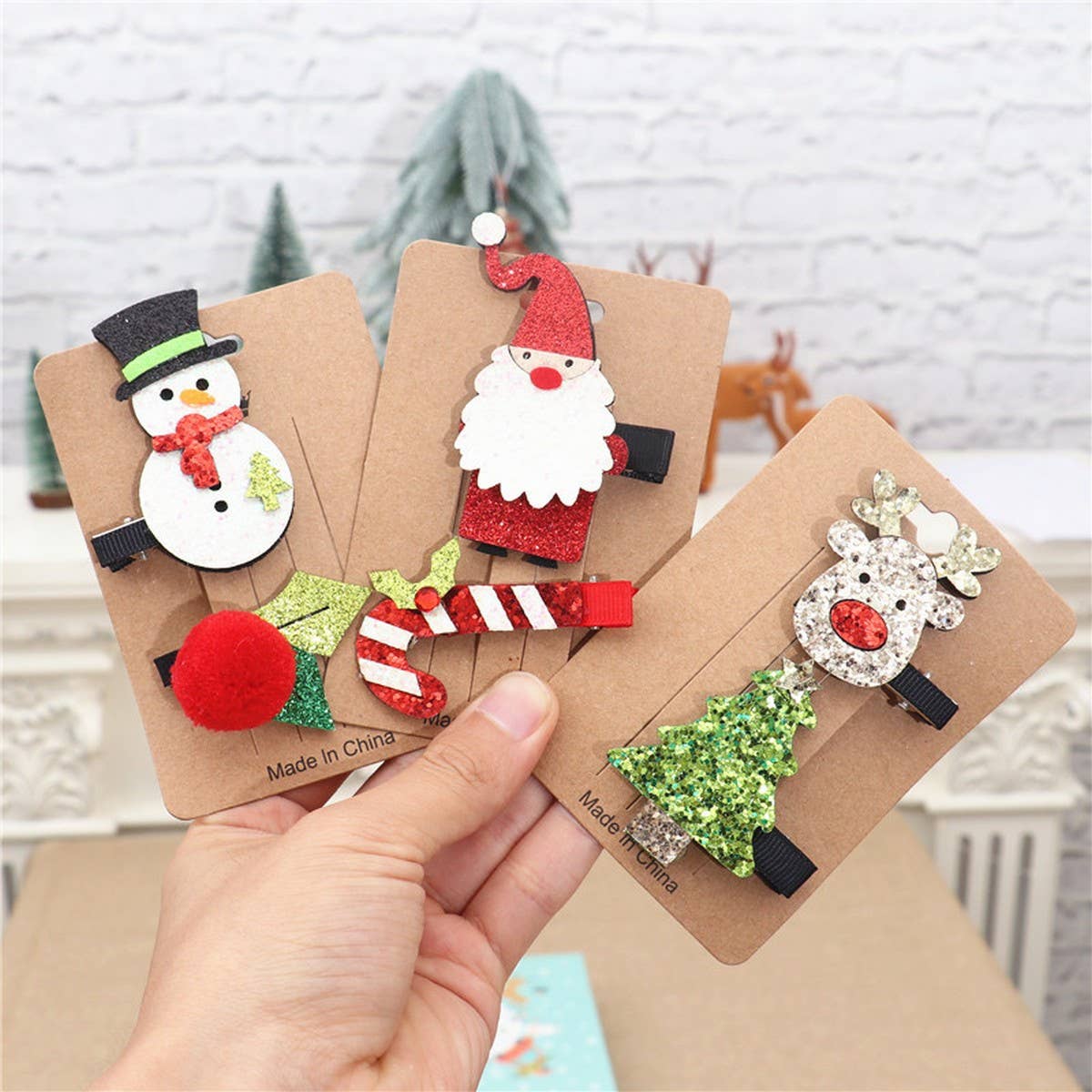 CHRISTMAS CHILDREN GIRLS HOLIDAY HAIR CLIP