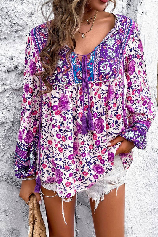 CWTBLL3609_SPRING AND SUMMER LEISURE VACATION PRINTED SHIRT