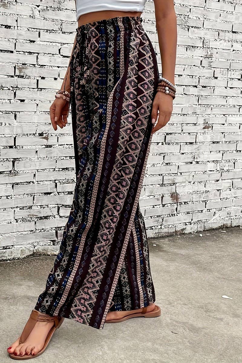 CWBLP2074_BOHO PRINT WIDE LEG VACATION LOUNGE PANTS