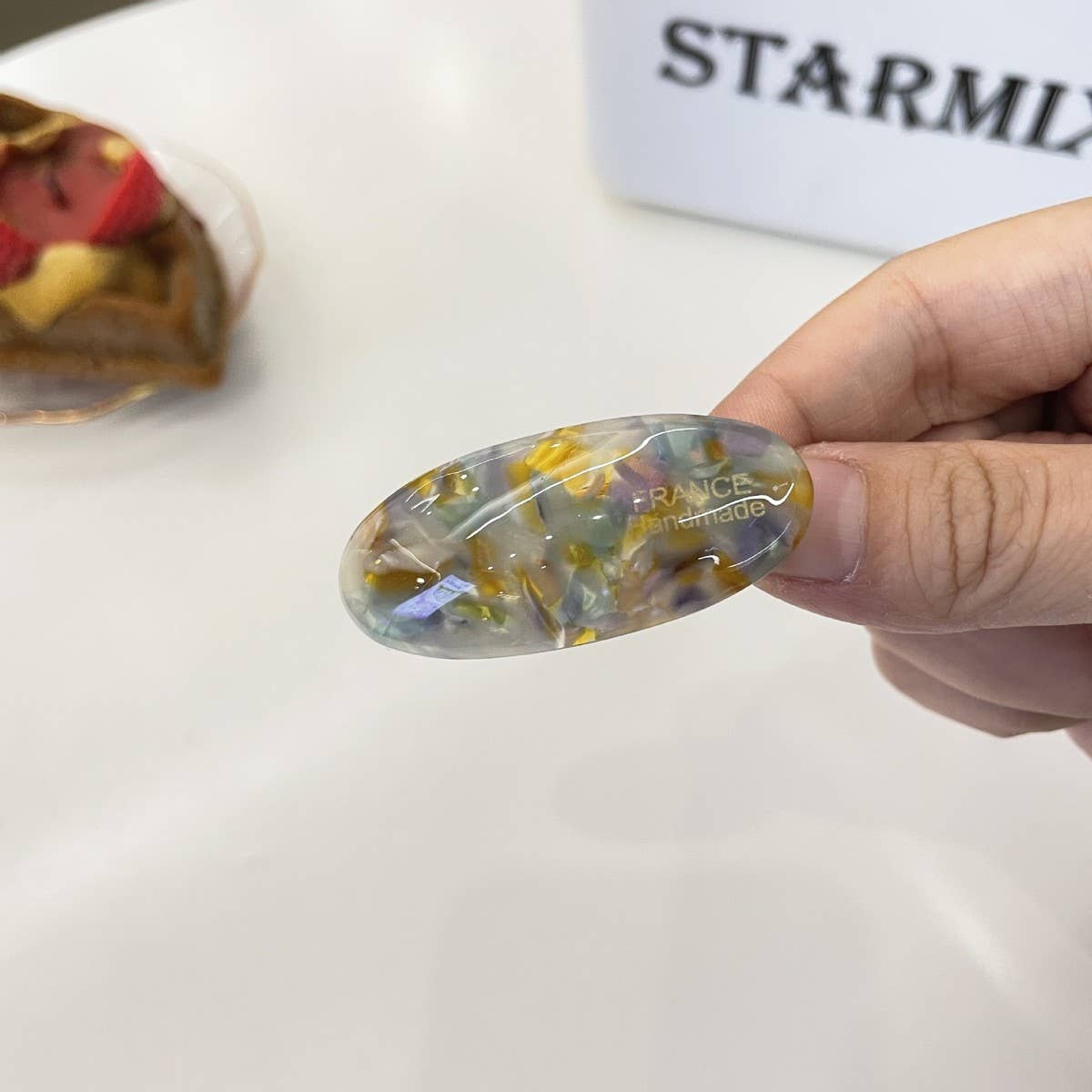 CWAHA4442_TEMPERAMENT SWEET RETRO OVAL SIMPLE HAIRPIN