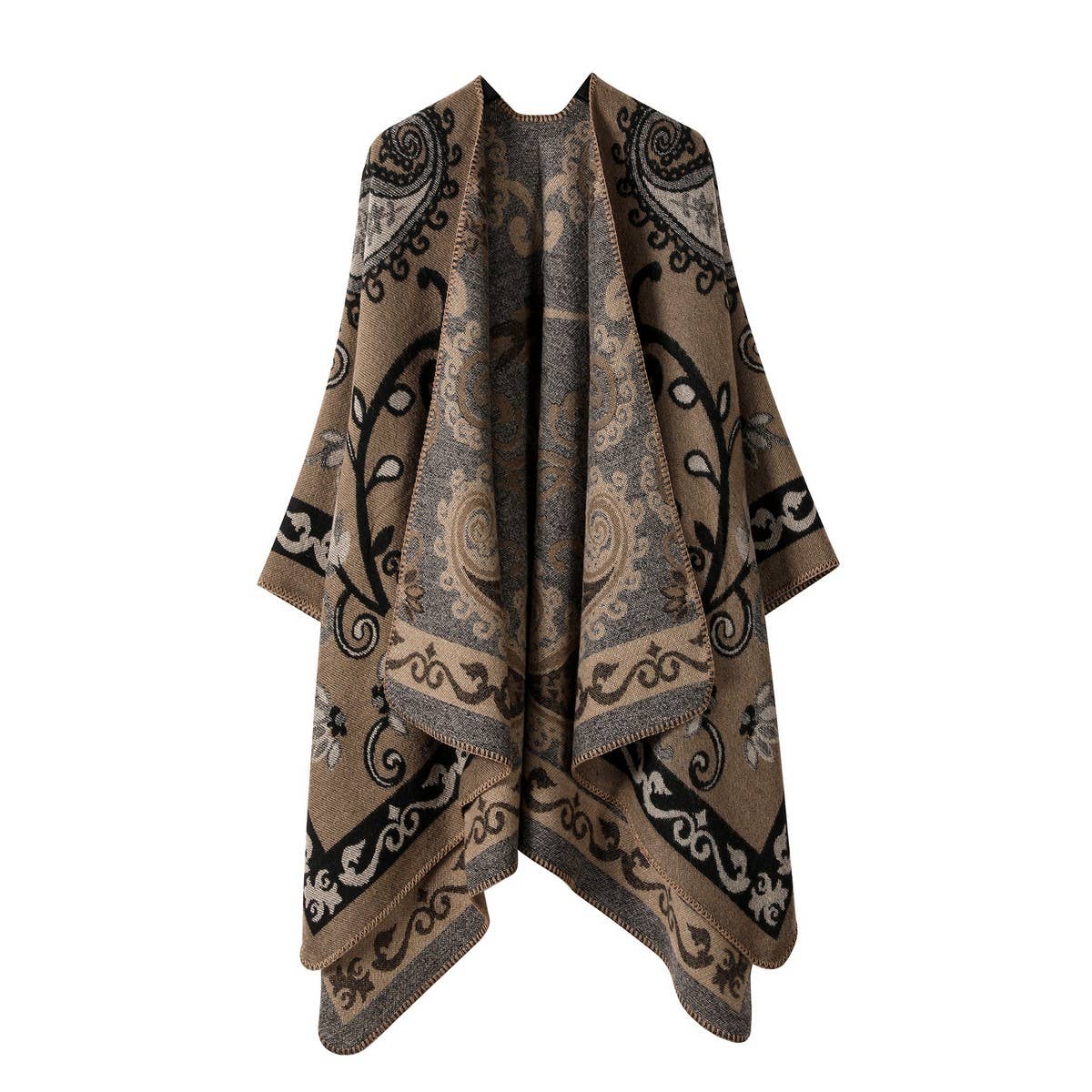 RETRO SHAWL SCARF WARM OUTERWEAR CAPE_CWASC2215