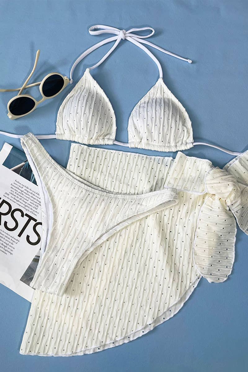 CWMW0743_BACKLESS SEXY MESH MINISKIRT SWIMSUIT