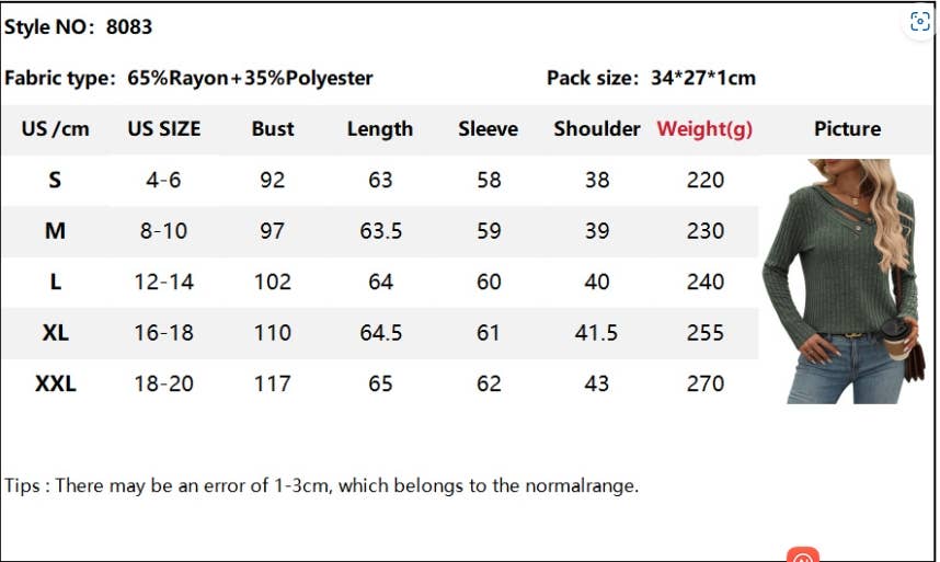 CWTBLL1487_RELAXED V NECK RIBBED BUTTON TOP