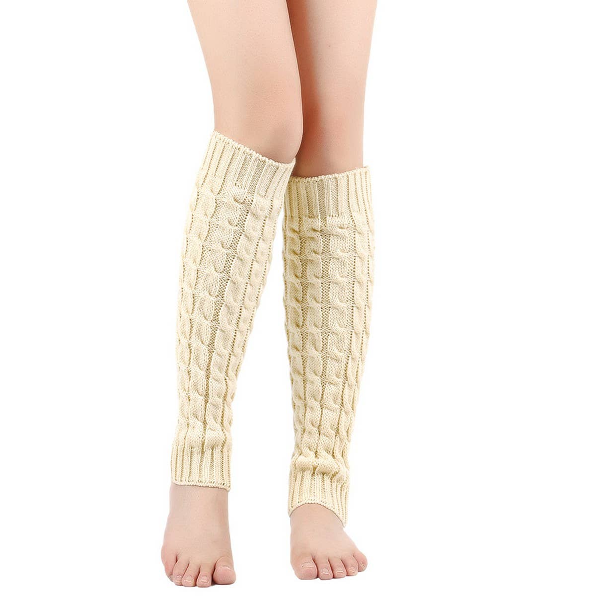 CWMS0811_Winter Warm Knitted Twist Leg Warmers
