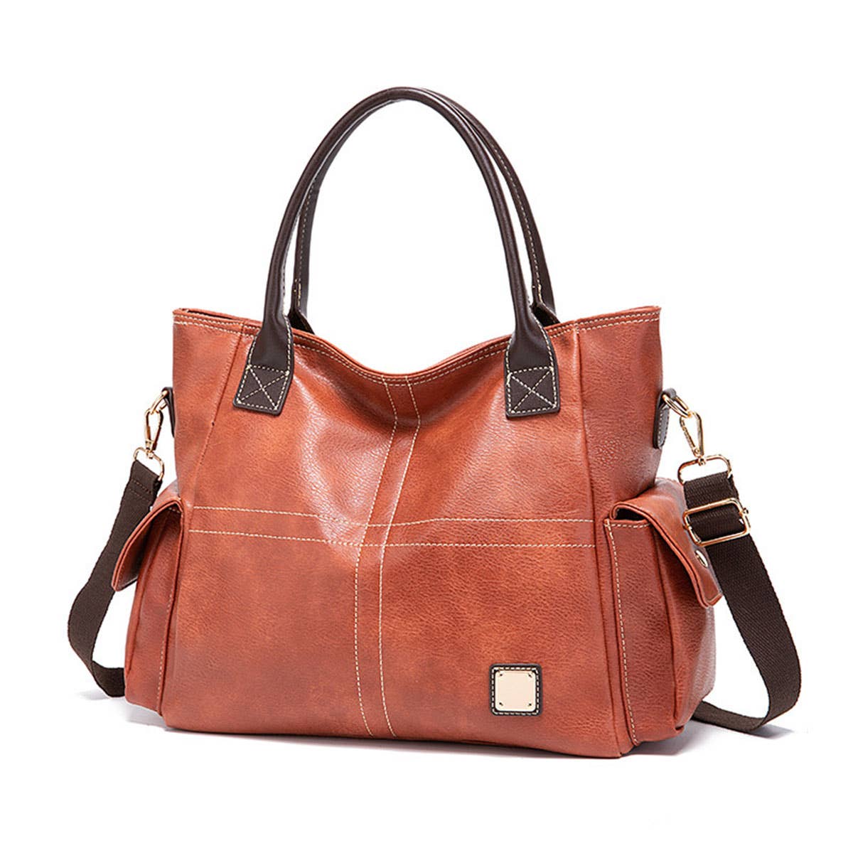 RETRO LARGE CAPACITY HANDBAG DIAGONAL BAG_CWAB0951