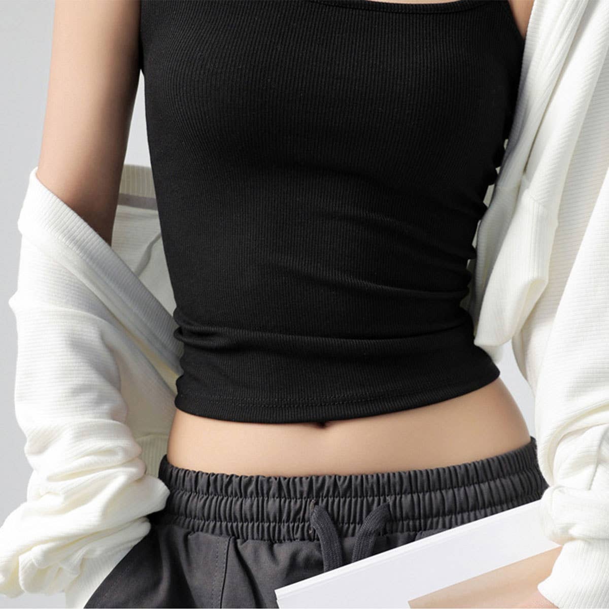 Essential Basic Ribbed Camisole Top In 7 Colors