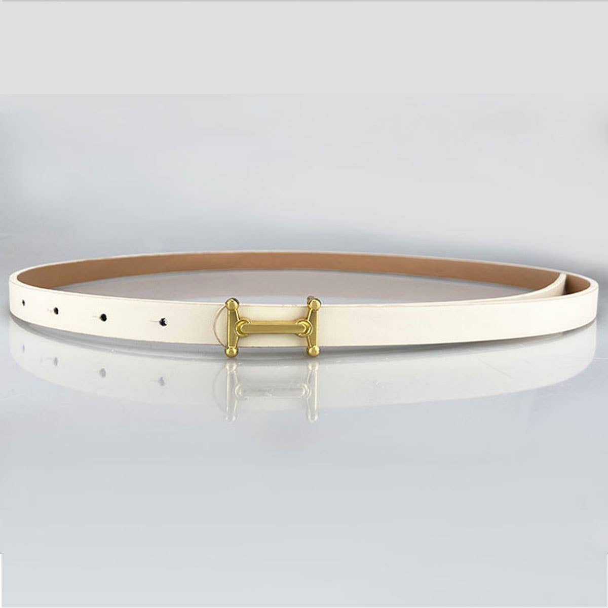 VERSATILE BLACK THIN BELT WOMEN'S ACCESSORIES_CWABE0694