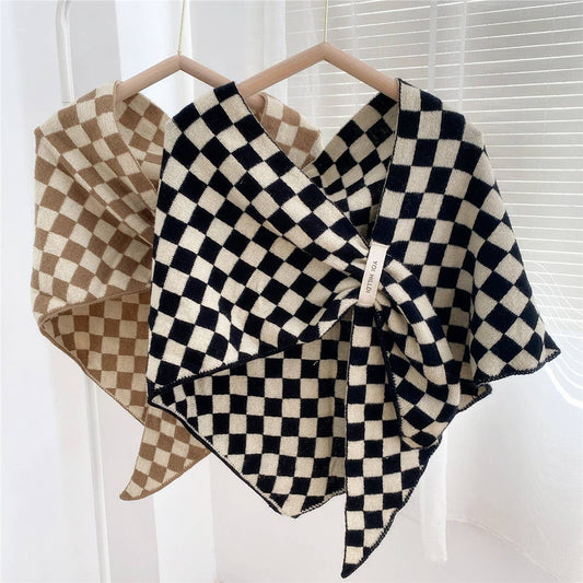 THICKENED WARM LARGE TRIANGLE SHAWL