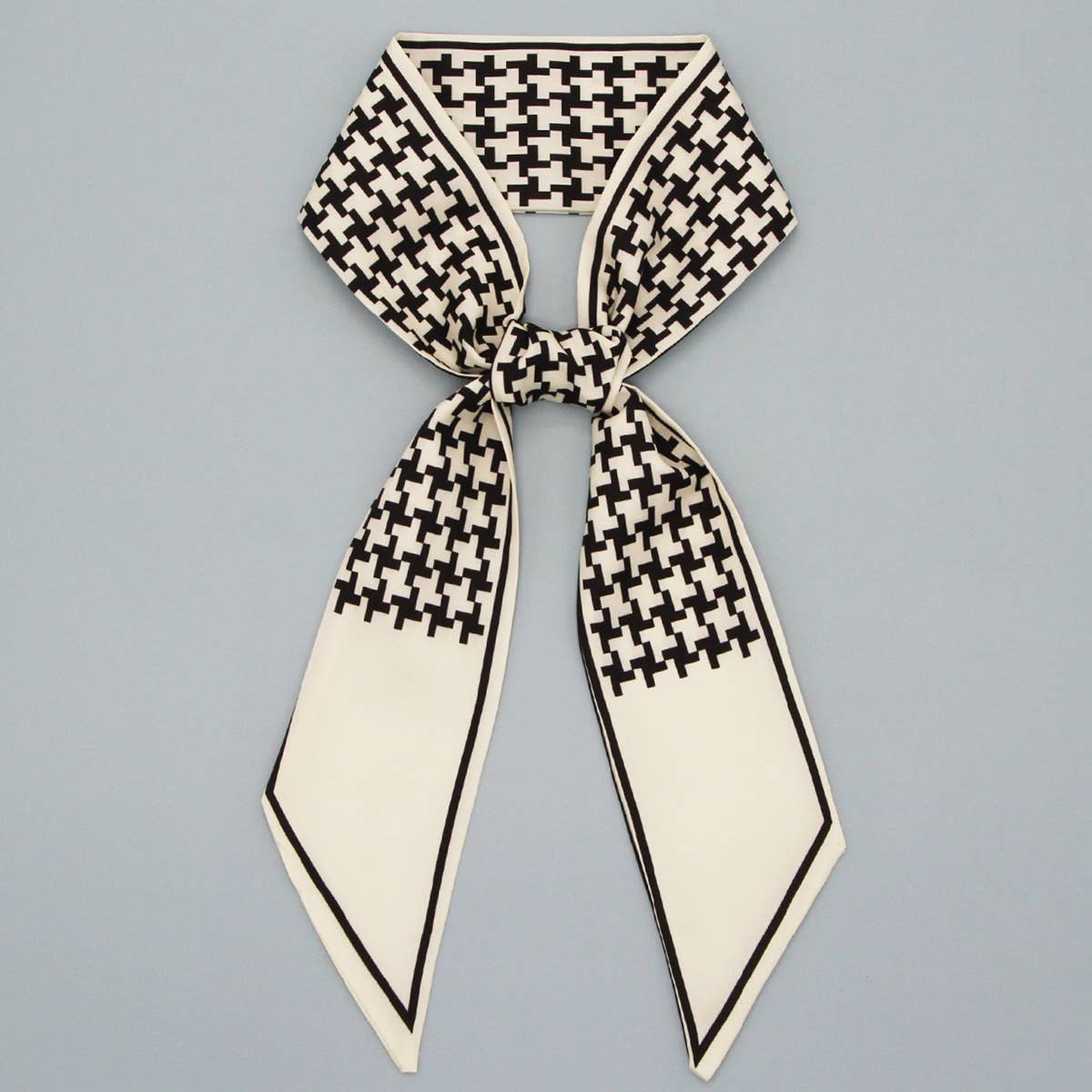 Floral Letter Scarf Hair Tie Ribbon