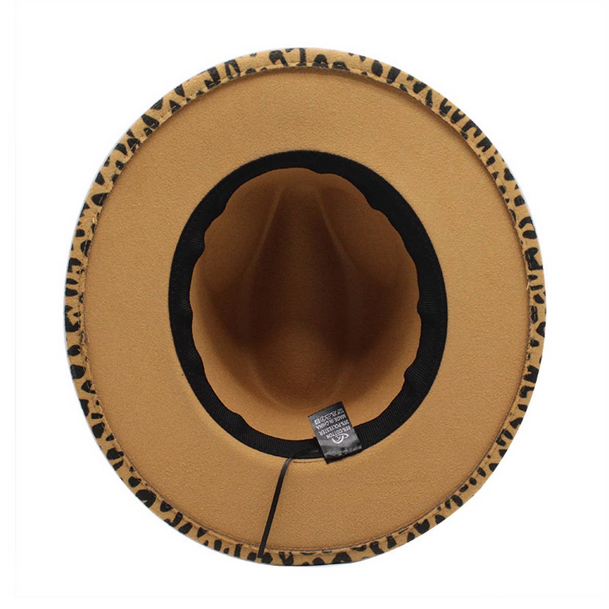 FASHION LEOPARD PRINT WOOLEN HAT JAZZ HAT FELT HAT_CWAH2542