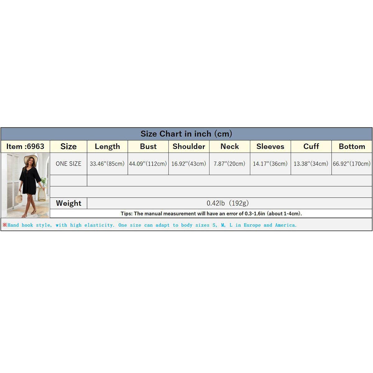 SUMMER V-NECK HOLIDAY LOOSE SWIMSUIT COVER-UP