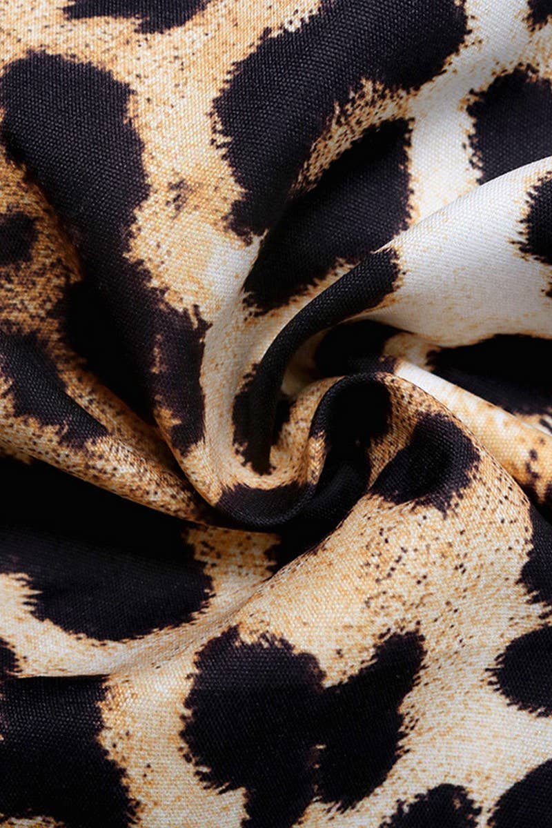 CWTBLL4074_VINTAGE LEOPARD TIE FRONT DOLL COLLAR SHIRT