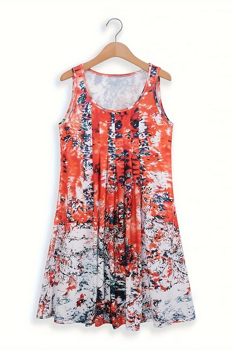 CWDHL1063_SUMMER SPAGHETTI STRAP CASUAL LOOSE DRESS