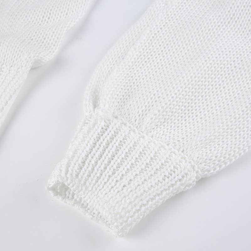 CUT-OUT V-NECK LOOSE AND LAZY CASUAL TOP