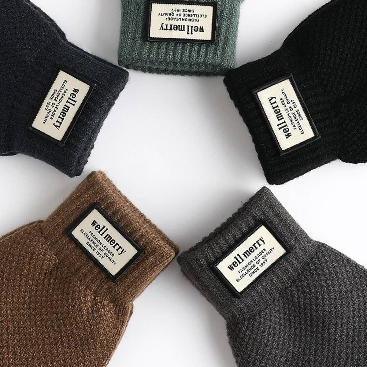 MEN'S AUTUMN AND WINTER THICKENED FLEECE GLOVES