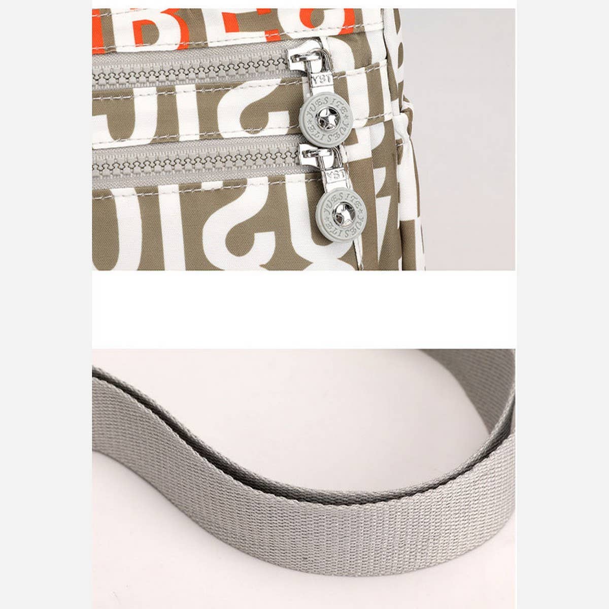 SIMPLE AND ELEGANT NYLON CROSSBODY SHOULDER BAG