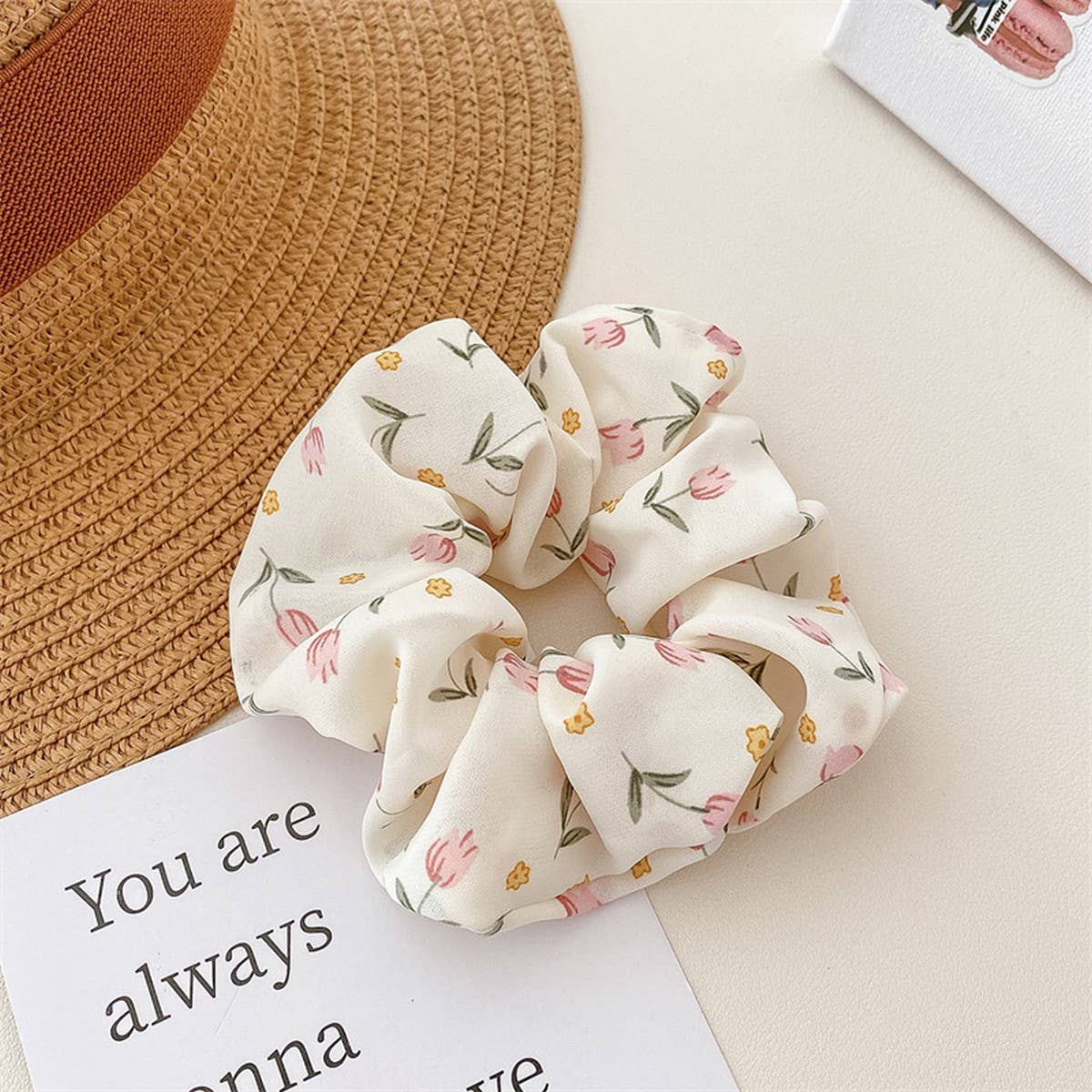 SMALL FRESH FABRIC FLOWER HAIRRING HAIRACCESSORIES_CWAHA4163