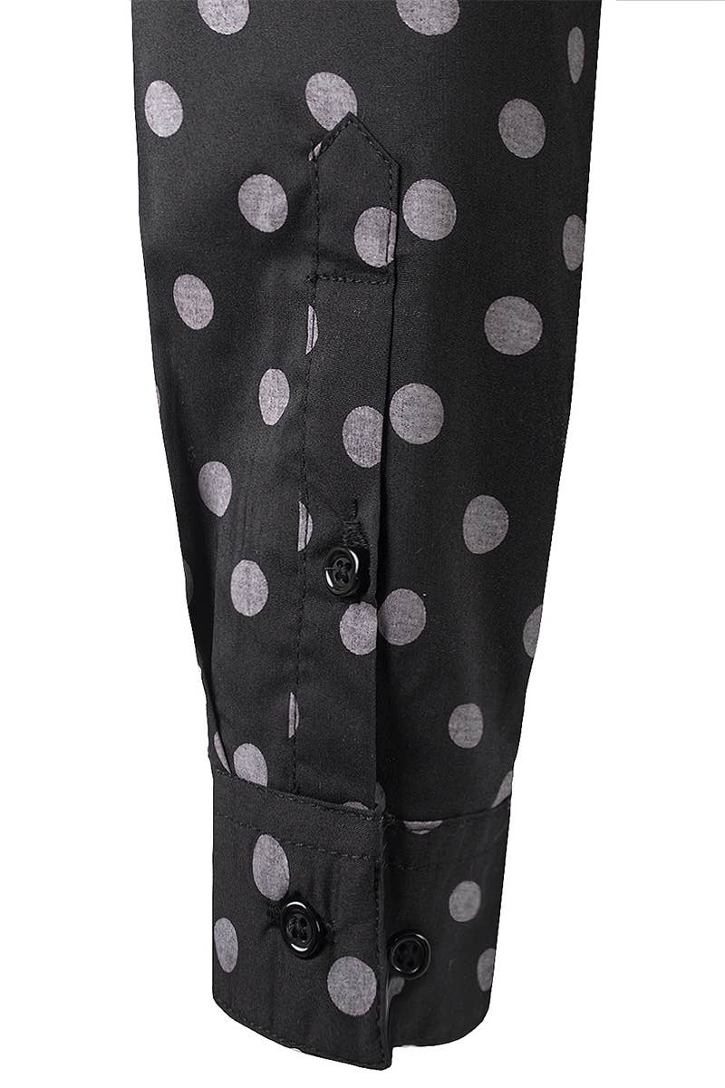 CWTSTL708_Basic Slim Fit Simple LongSleeve Button Down Shirt