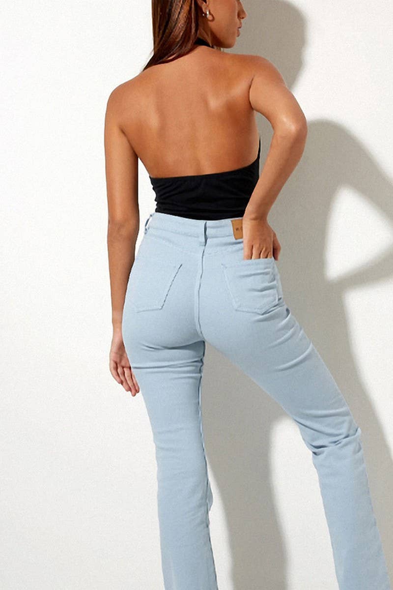 CWTTK0373_V-NECK BACKLESS TANK TOP