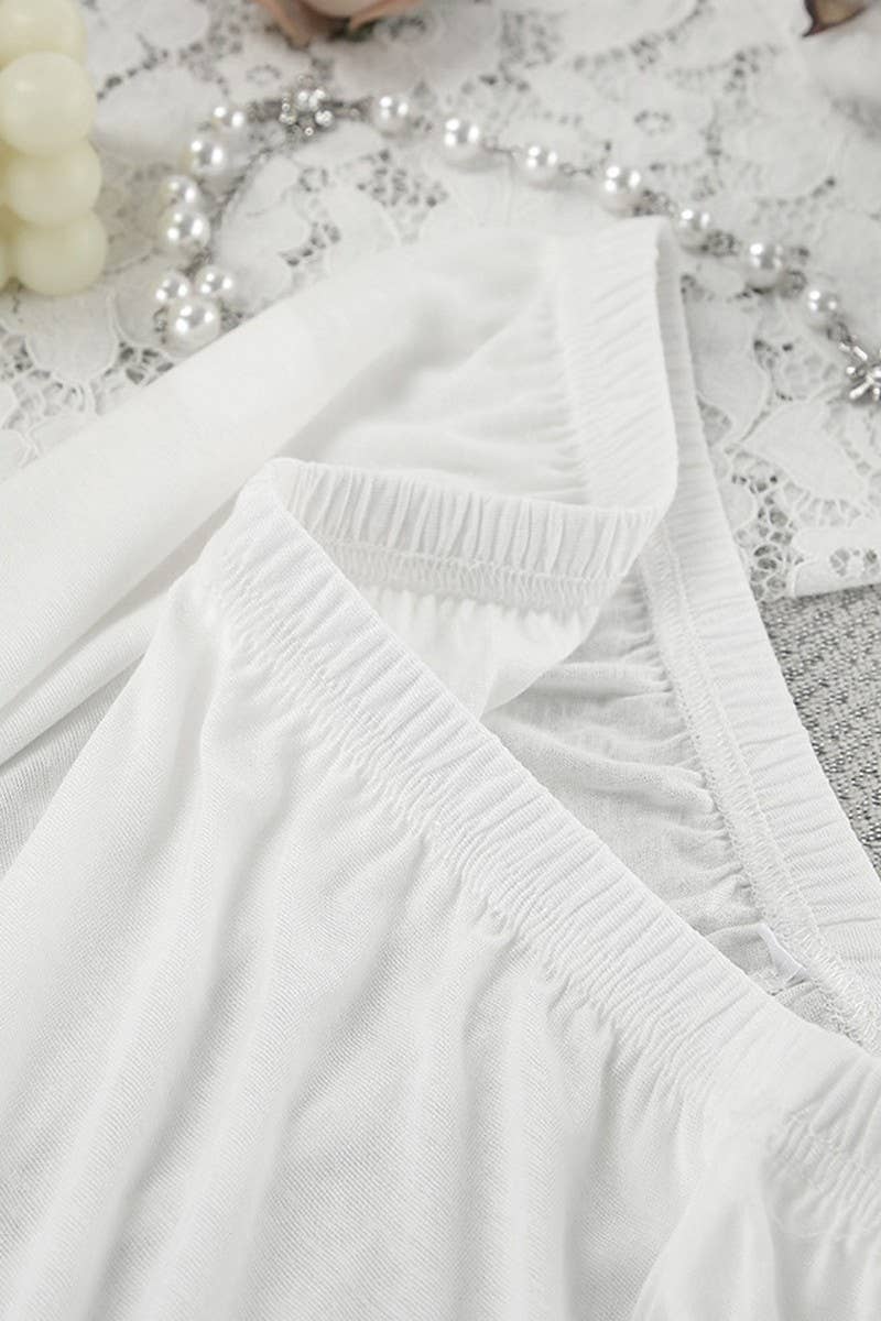 CWSPJ0348_KNITTED LONG-SLEEVED TROUSERS PAJAMA SET