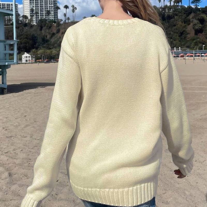 BRITISH STYLE FLAG CASUAL LONG-SLEEVED SWEATER