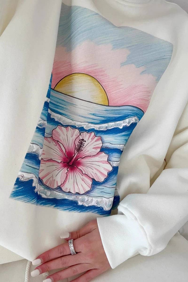 CWTBLL01284_PRINTED CREWNECK PULLOVER SWEATSHIRT